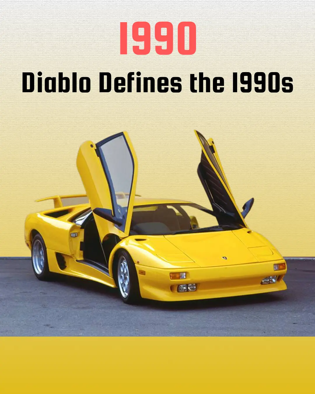 Lamborghini's History Timeline: From 1963 to 2024 1990 diablo defines the 1990s